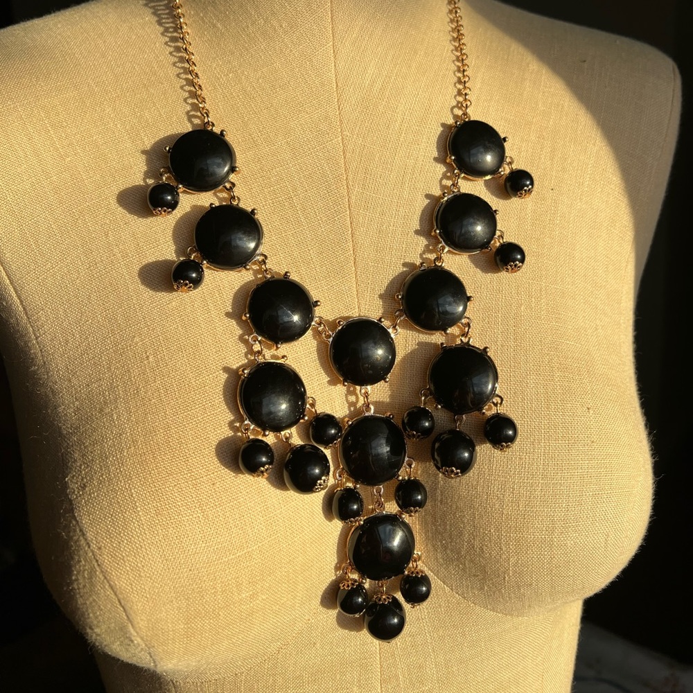 black bubble necklace